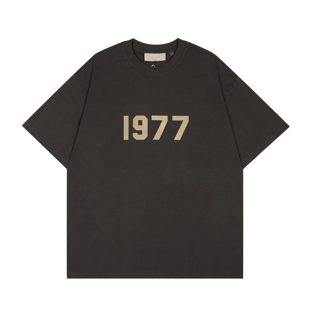 FEAR OF GOD ESSENTIALS 1977 Loose Unisex Couple Short Sleeve T‑Shirt