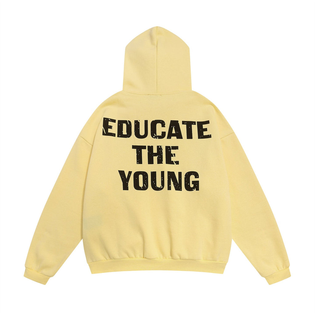 FEAR OF GOD FOG Main Line FU Logo Washed Fleece‑Lined Unisex Hoodie