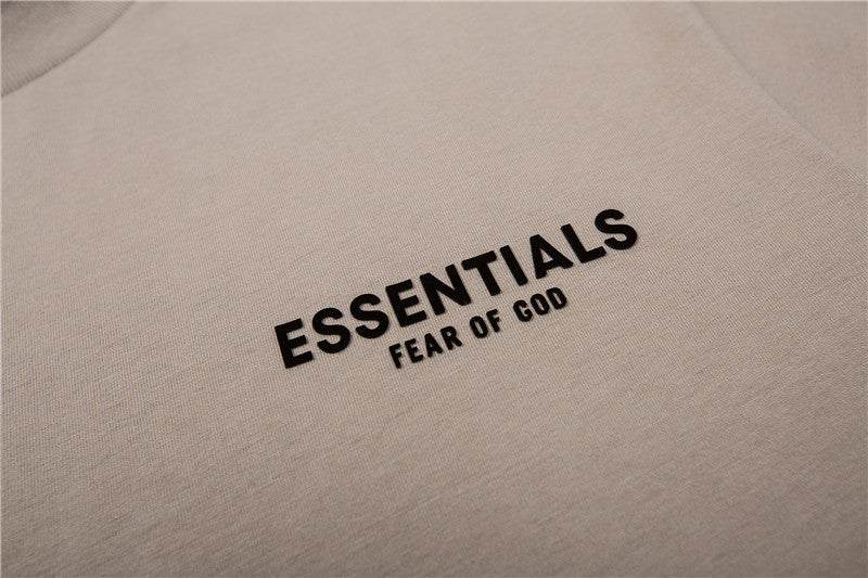 FEAR OF GOD ESSENTIALS Front Back Letter Print Unisex Short Sleeve T‑Shirt