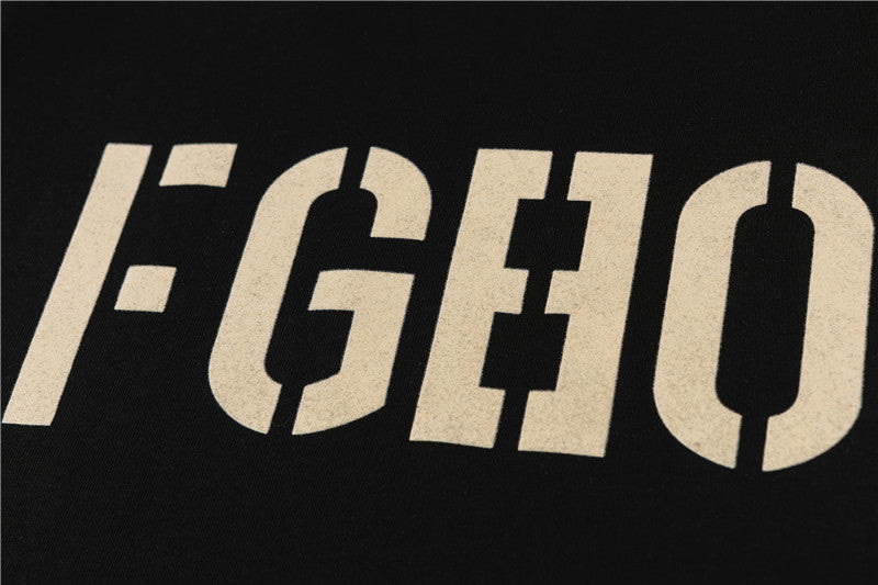 FEAR OF GOD ESSENTIALS FGEO Chest Logo Black T‑Shirt